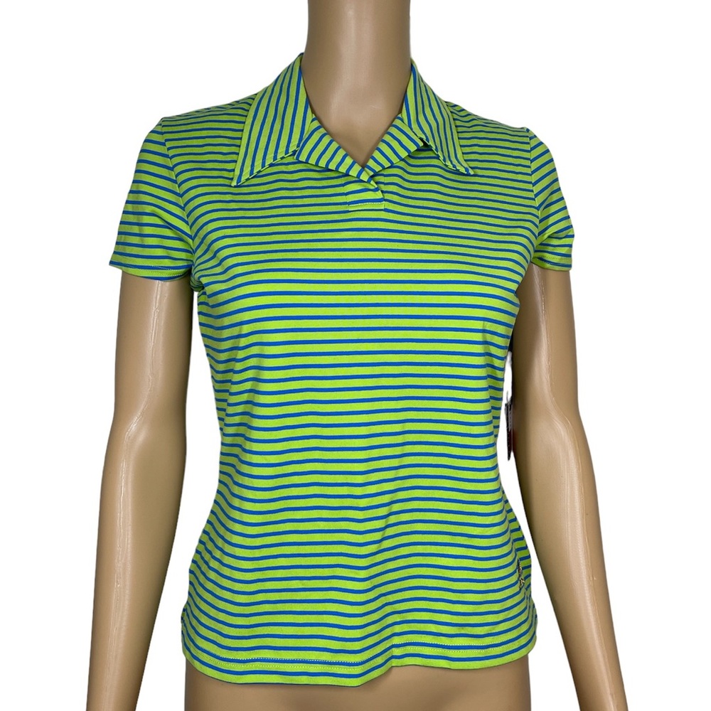 Tommy Hilfiger green striped shirt